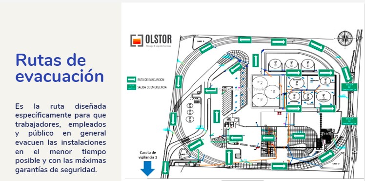 7.4 Rutas de evacuación