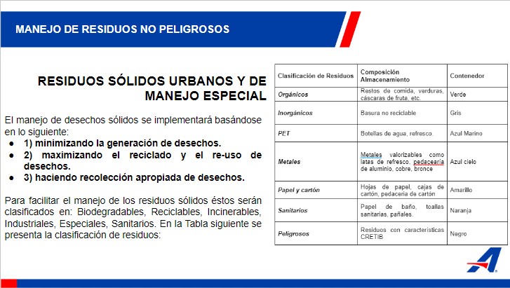 3.1 Segregación de Residuos